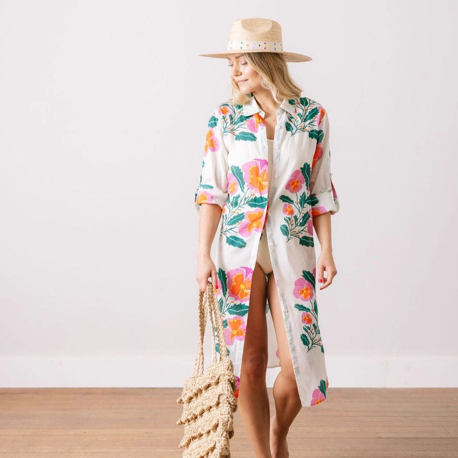 Pink Flower Alex Cover-Up