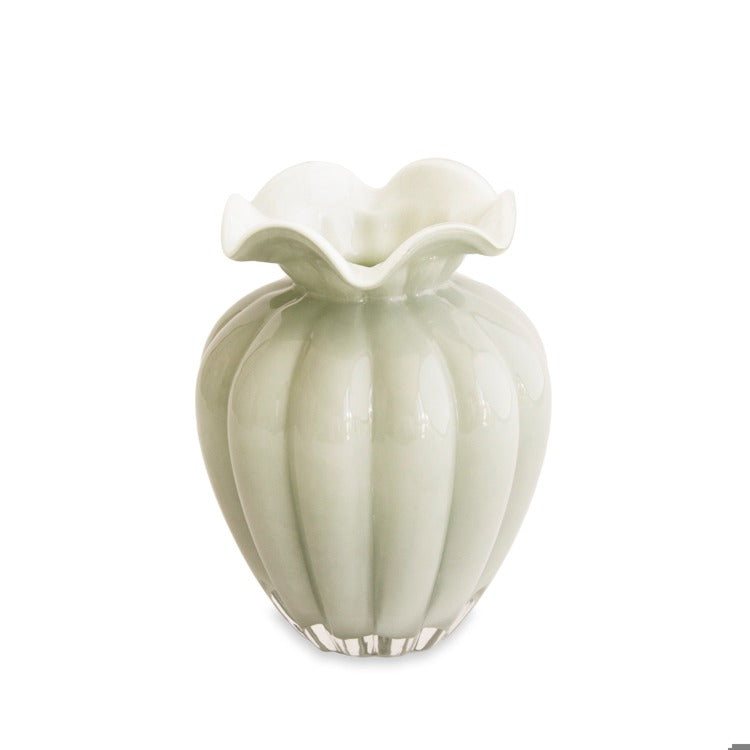 Glass Vento Large Vase - Pistachio