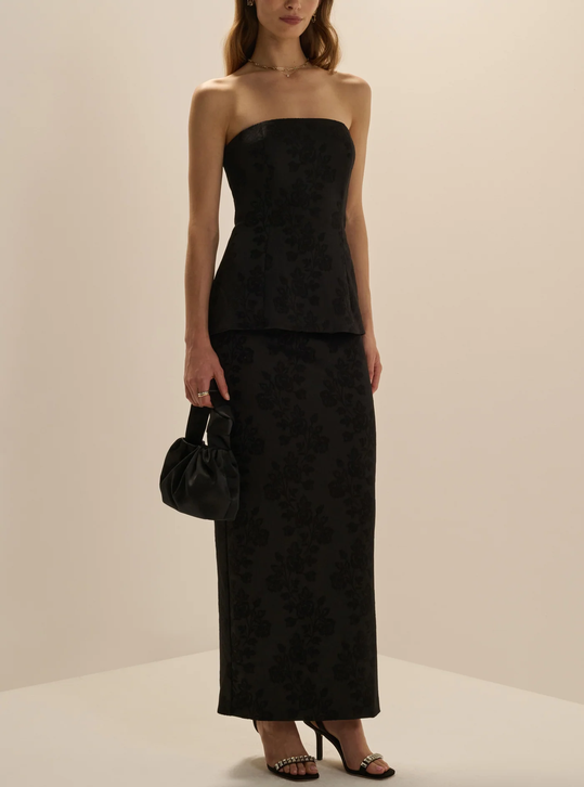 The As Promised Bustier-Baslck Formal Jacqu