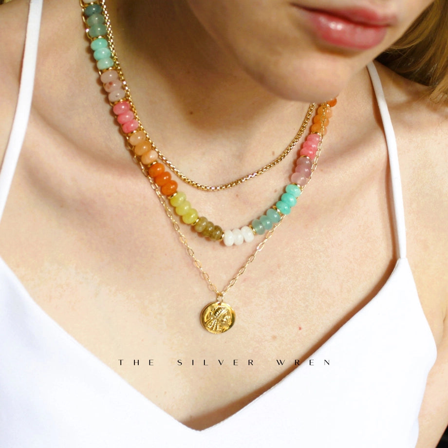 Candy Colored Beaded Necklace