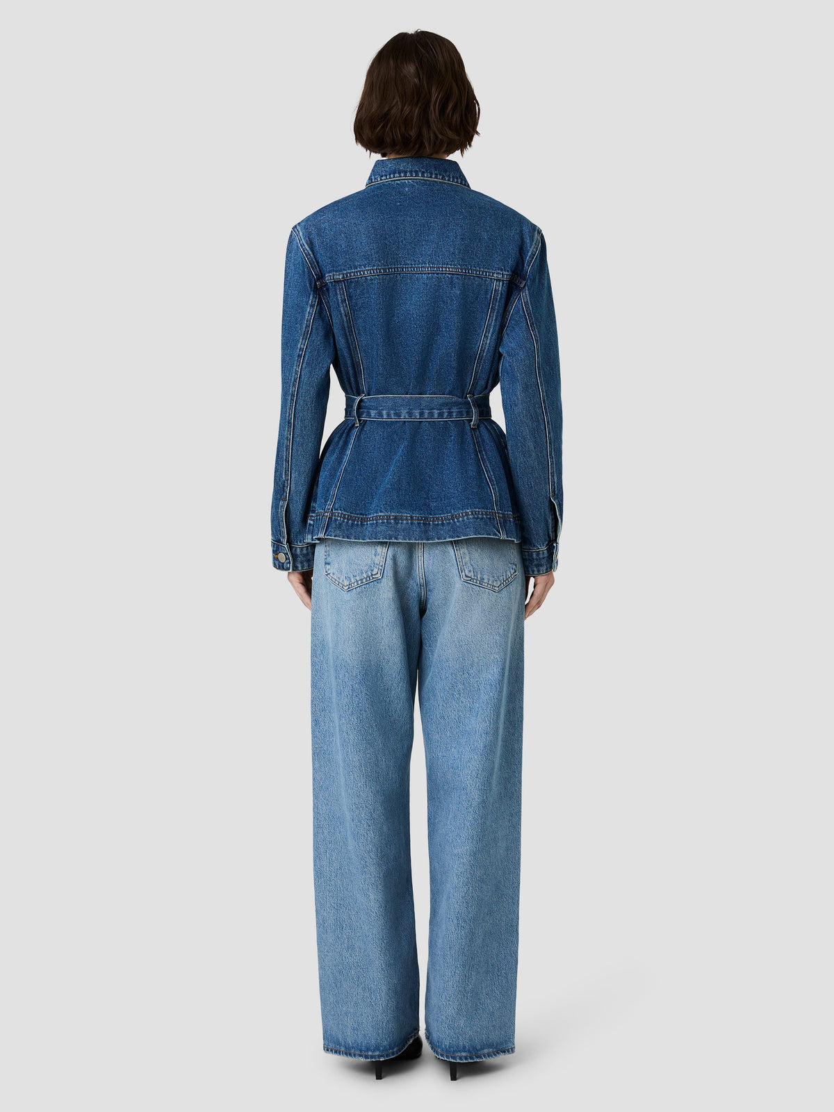 Dallas Denim Wrap Jacket-Denim