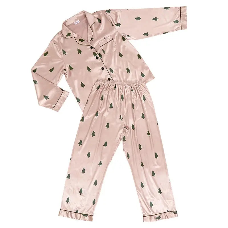 Woodland Tree Pink Silk Jammies