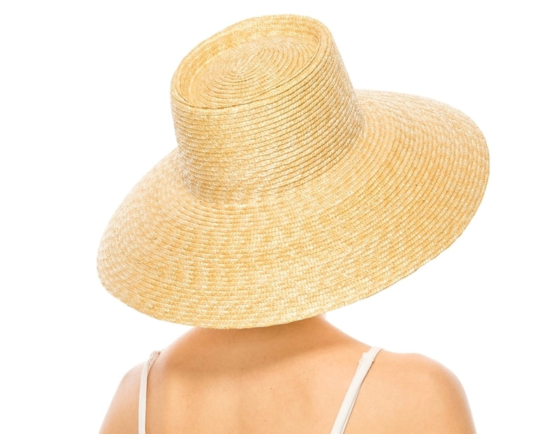 Fine Wheat Straw Lampshade Hat