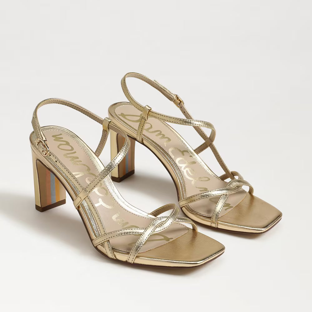 Elissa Strappy Heel-Gold