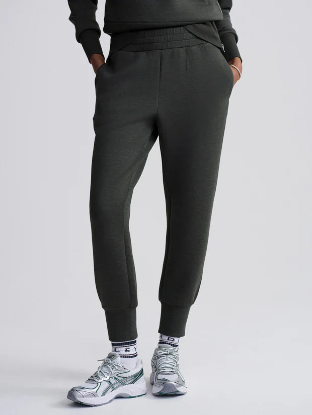 The Slim Cuff Pant 25"-Olive Marl