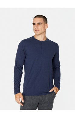 7 Diamonds Core LS Henley - MIDNIGHT