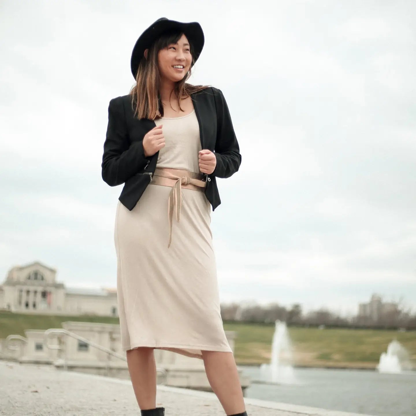 Wrap Belt-Bone Pebble