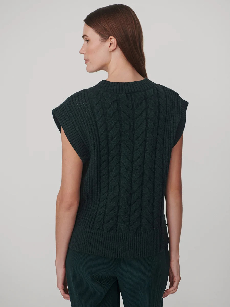 Varley-Pixie Knit Sweater Vest-Pine