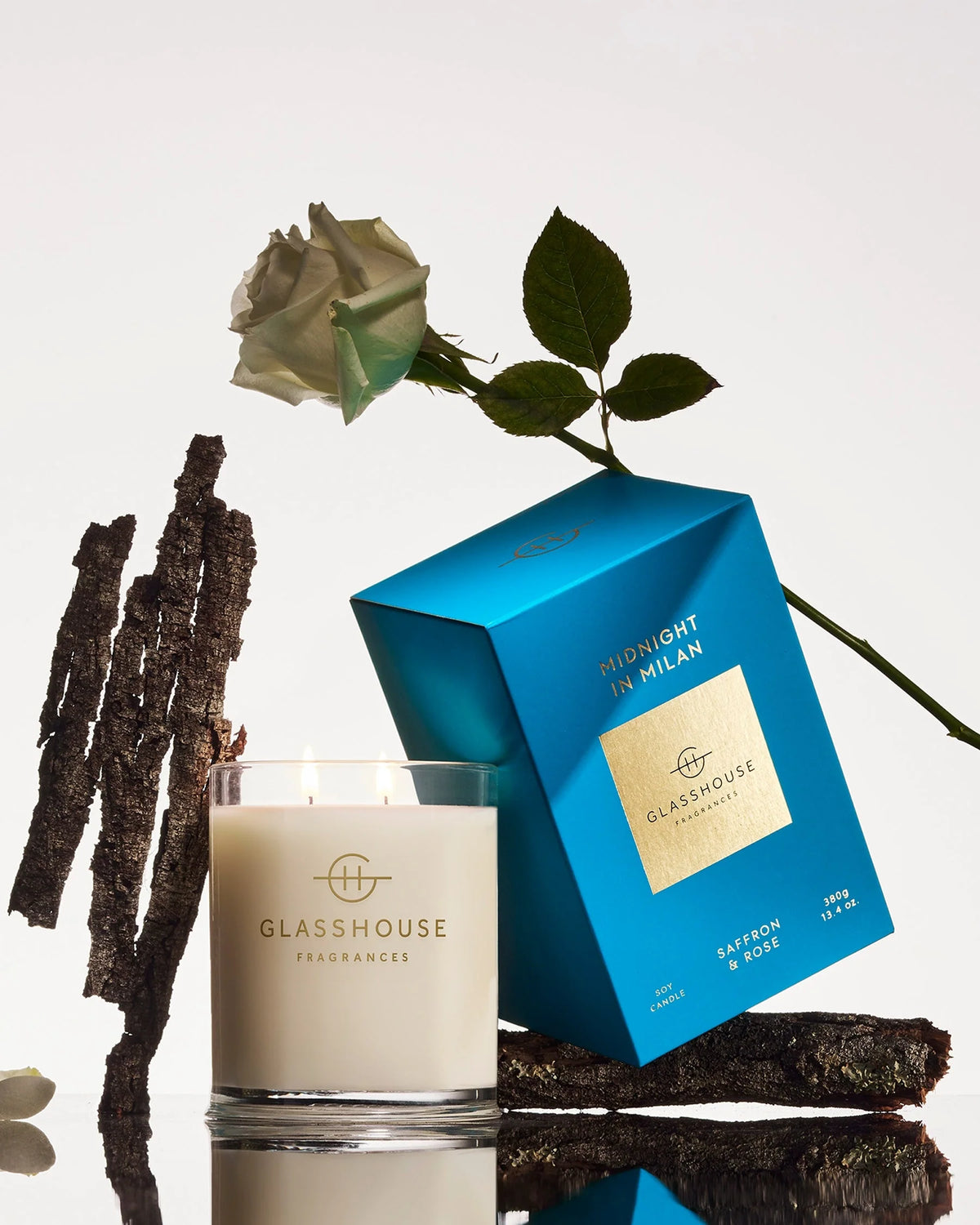 Glasshouse Midnight in MIlan Candle 13.4 oz