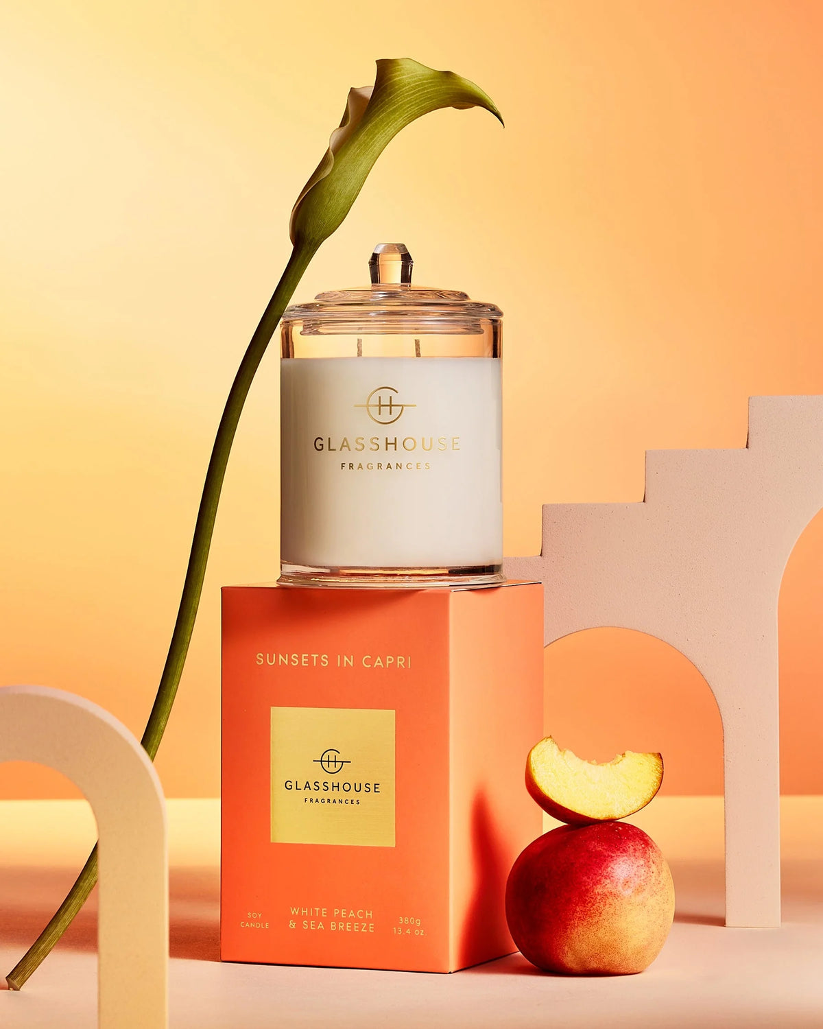 Glasshouse Sunsets in Capri Candle 13.4 oz