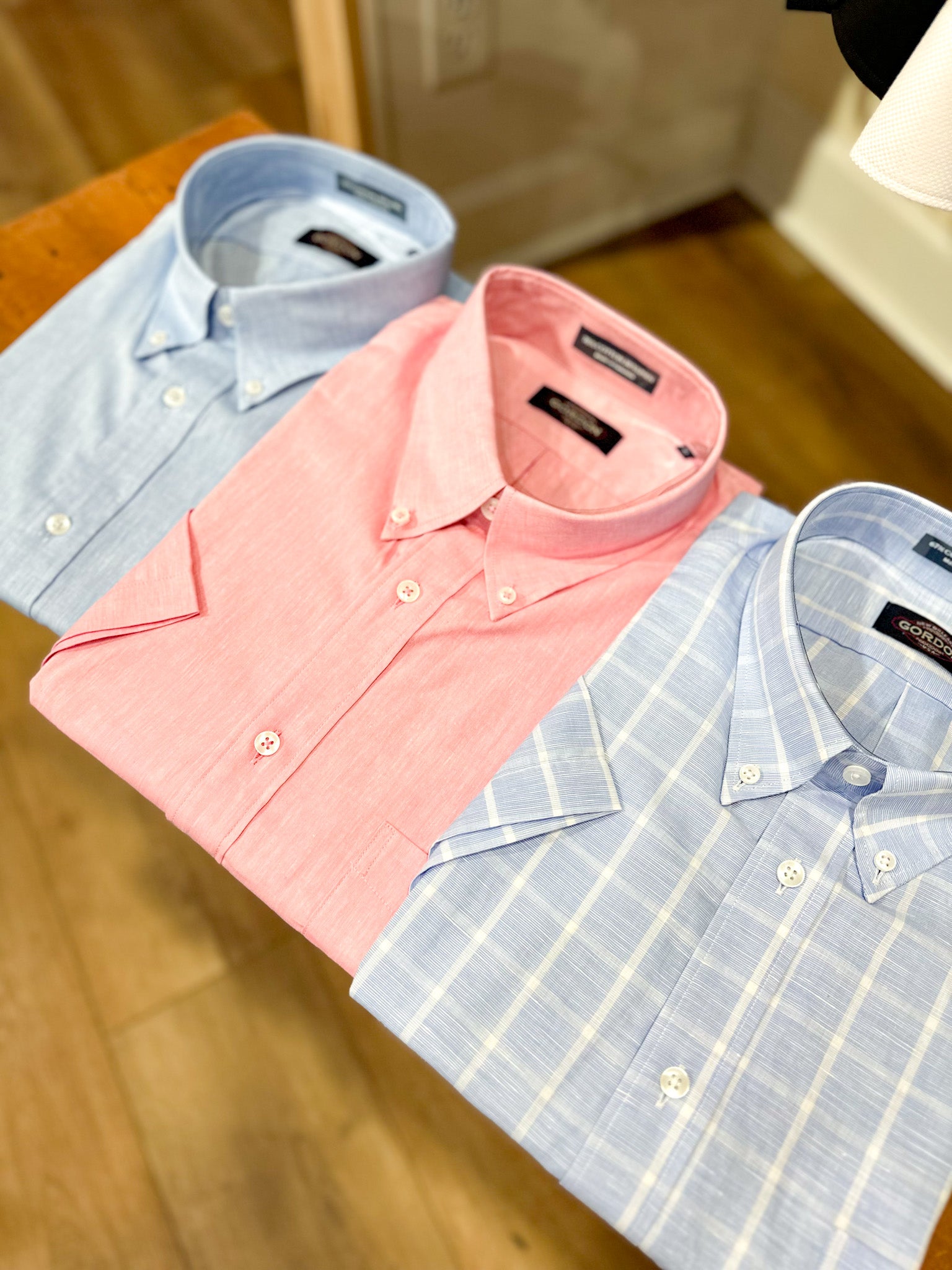 Cotton Linen Short Sleeve Sport Shirt