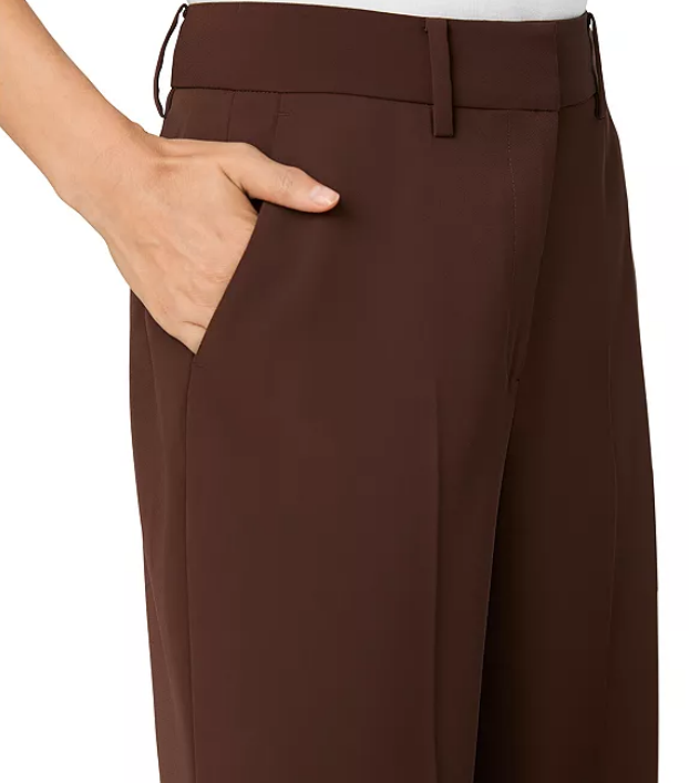 Harry High Wasted Wide leg Trouser-Cocoa