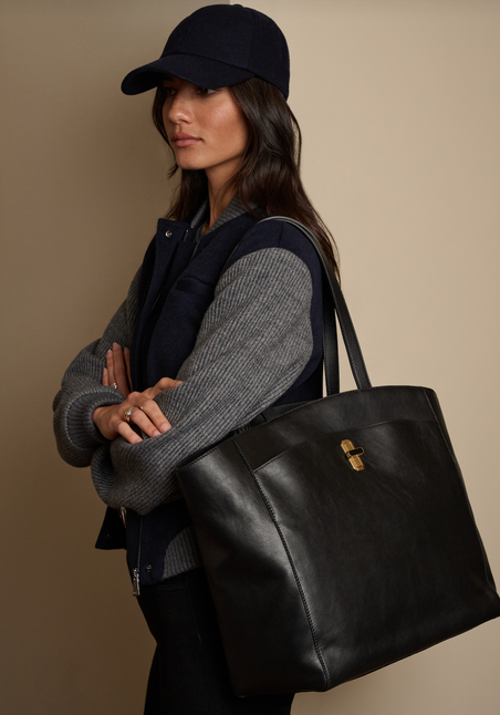 The Heirloom Large Tote-black