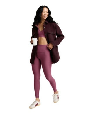 Spacedye Caught in the Midi HW Legging-Smooth Mauve