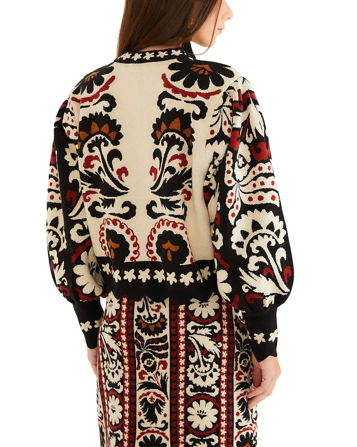 Winter Tapestry Stripes Knit Sweater