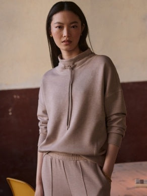 Oakdale Sweat-Taupe Marl