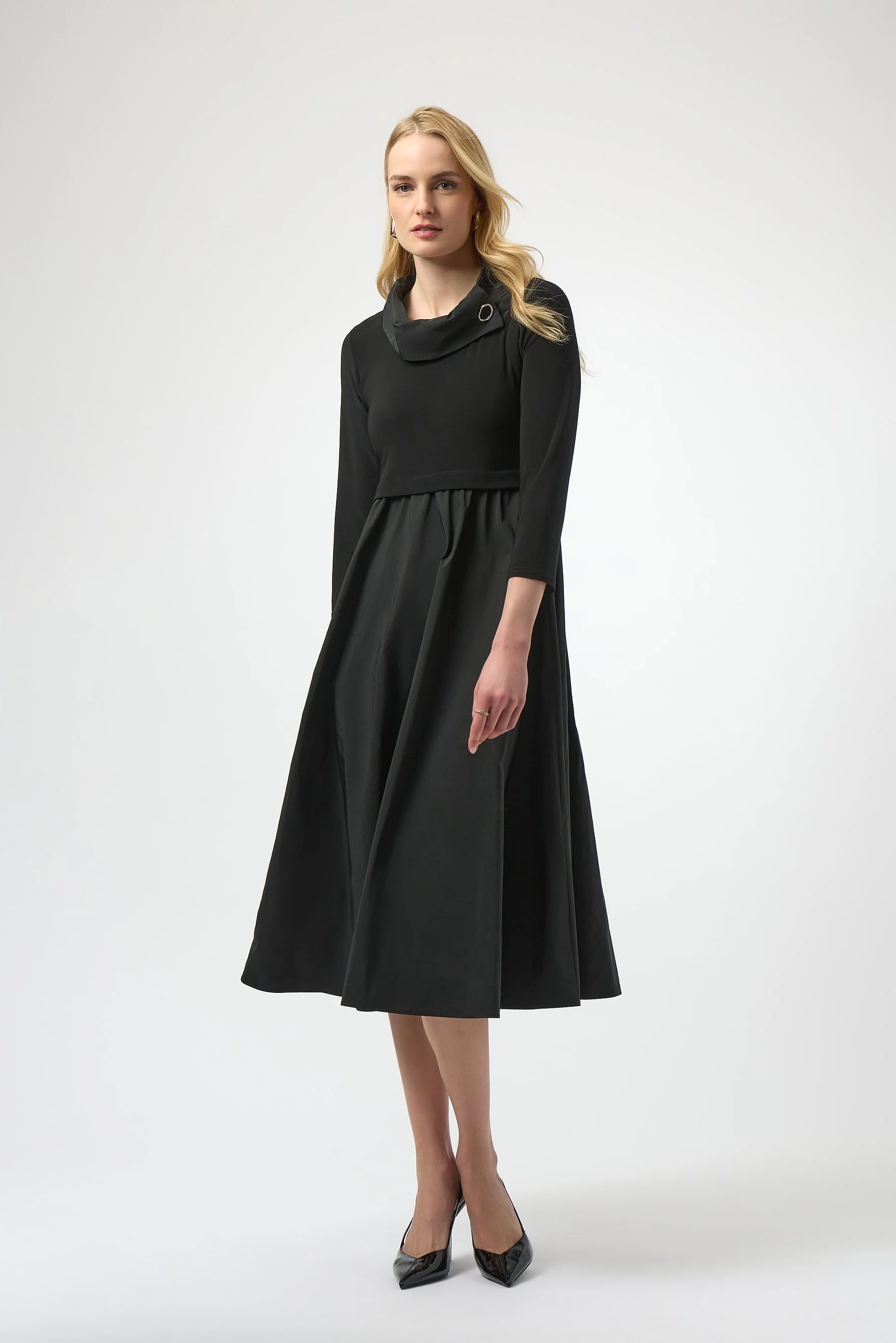 Black Fit and Flare Dress