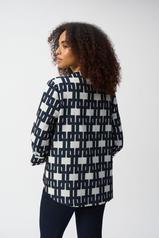 Geometric Jacquard Blouse/Jacket