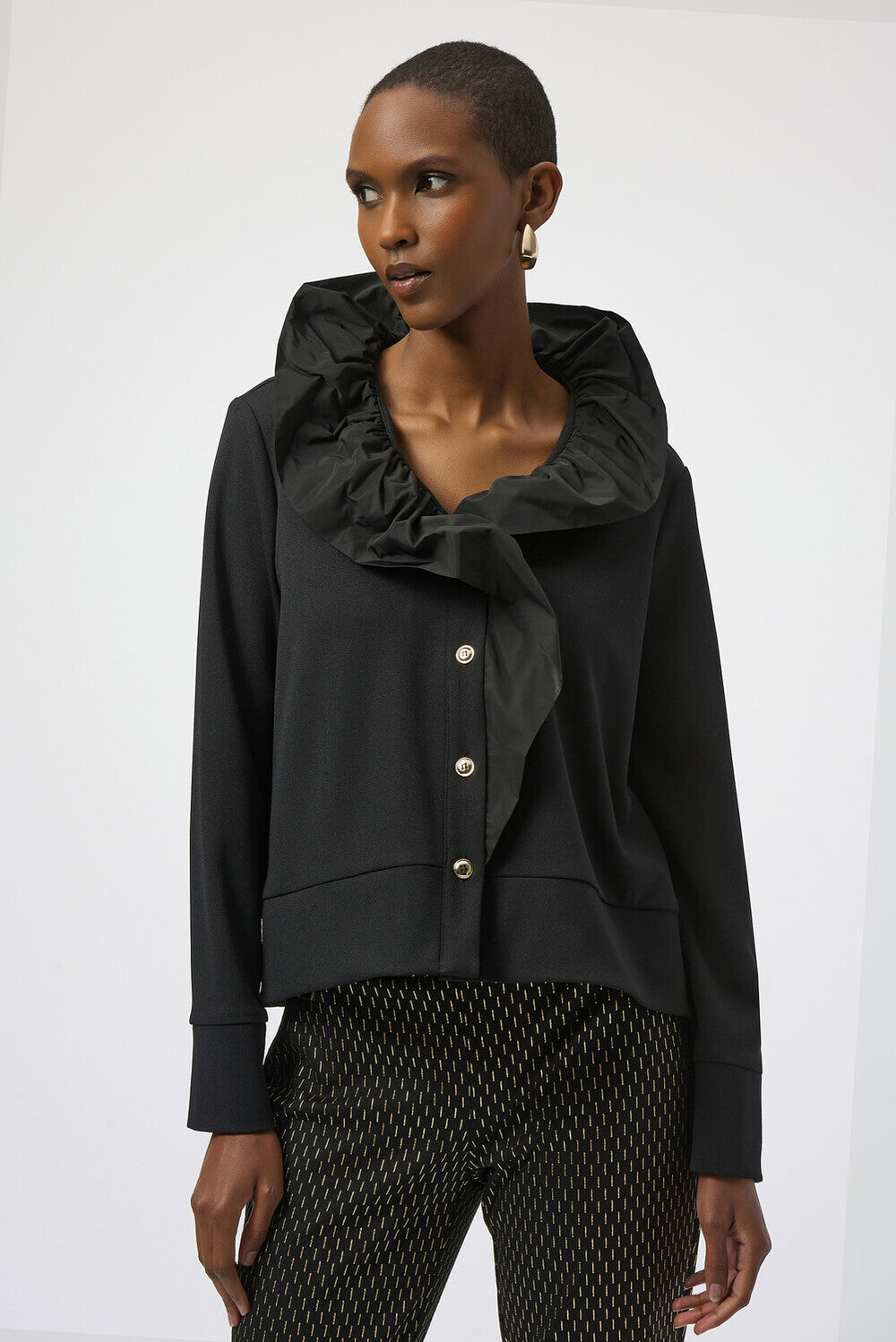 Ruffled Long Sleeve Top