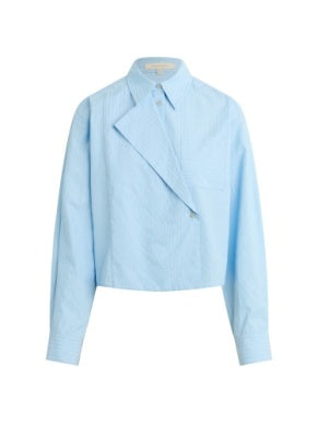 The Jenni Top- Light Blue Stripe