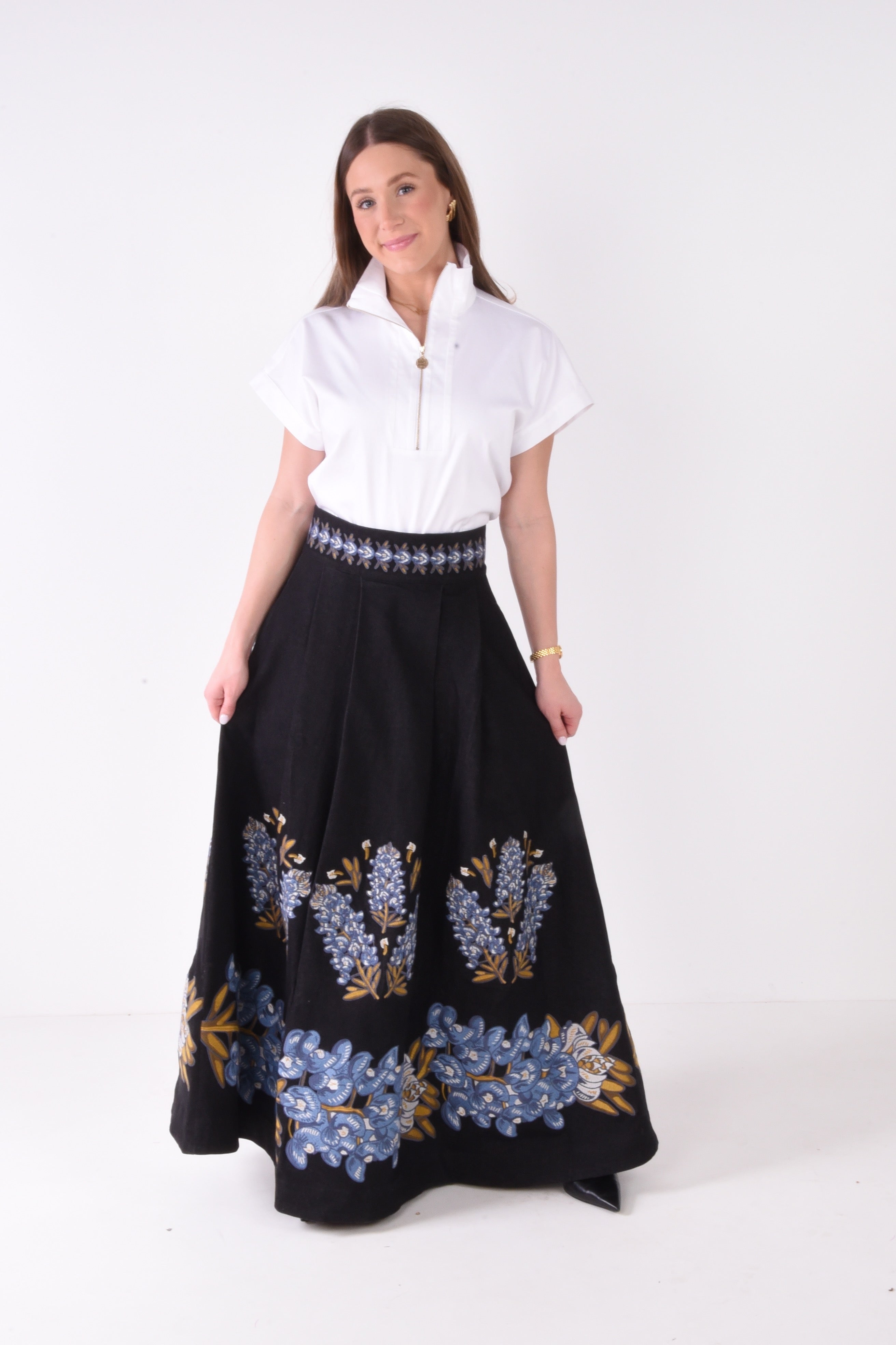 Milly Skirt- Blue Bonnet