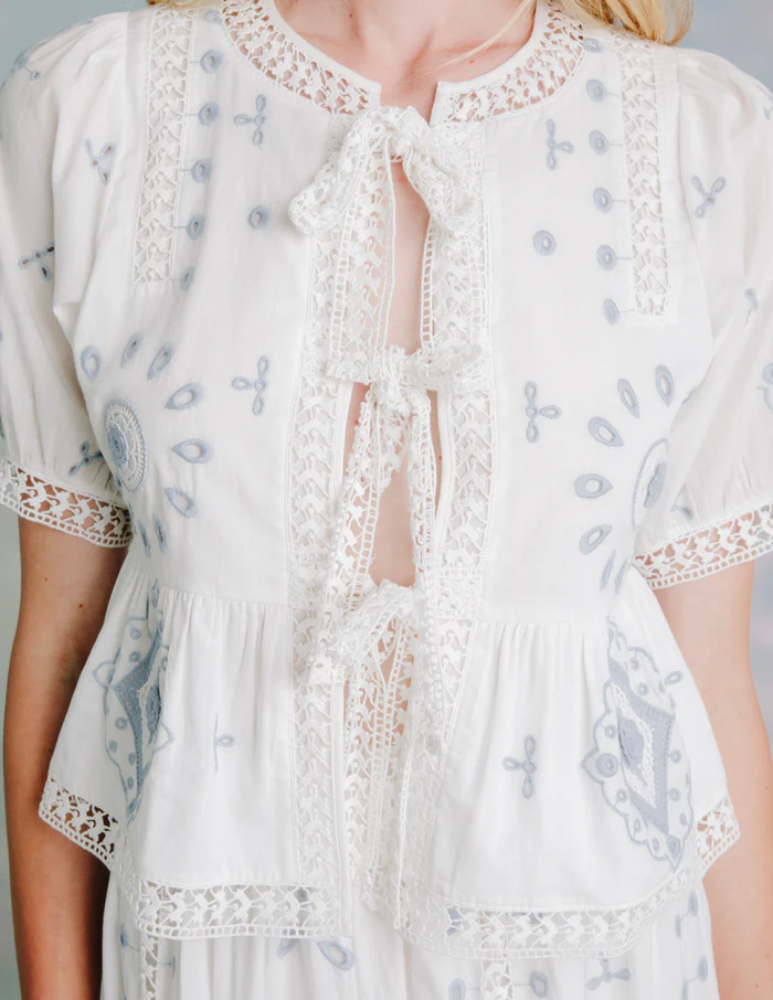 Roseanna Top - Forget Me Knot
