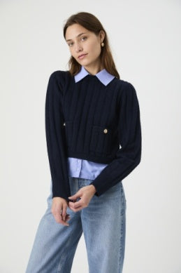 Ellie Knit Collared Pullover