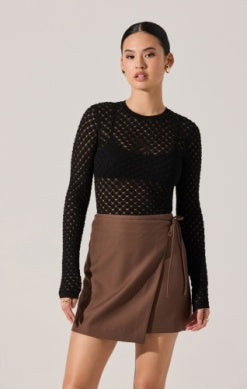 Dex Sweater Top-Black