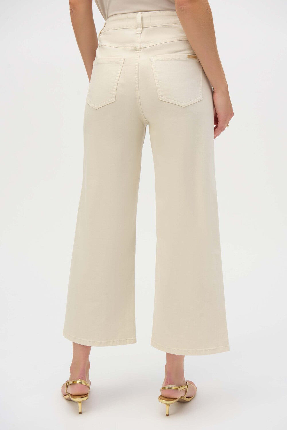 Mid-rise Wide-leg Trousers - Greige