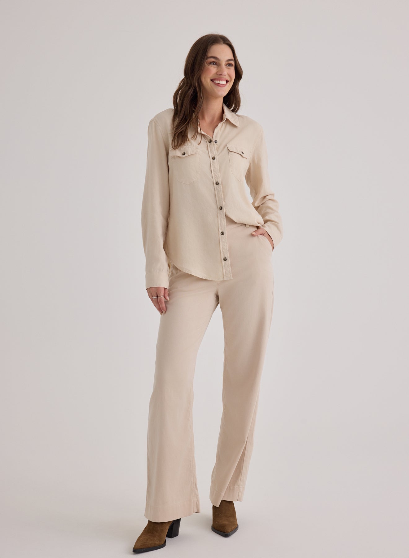 Western Shirt - Moonstone