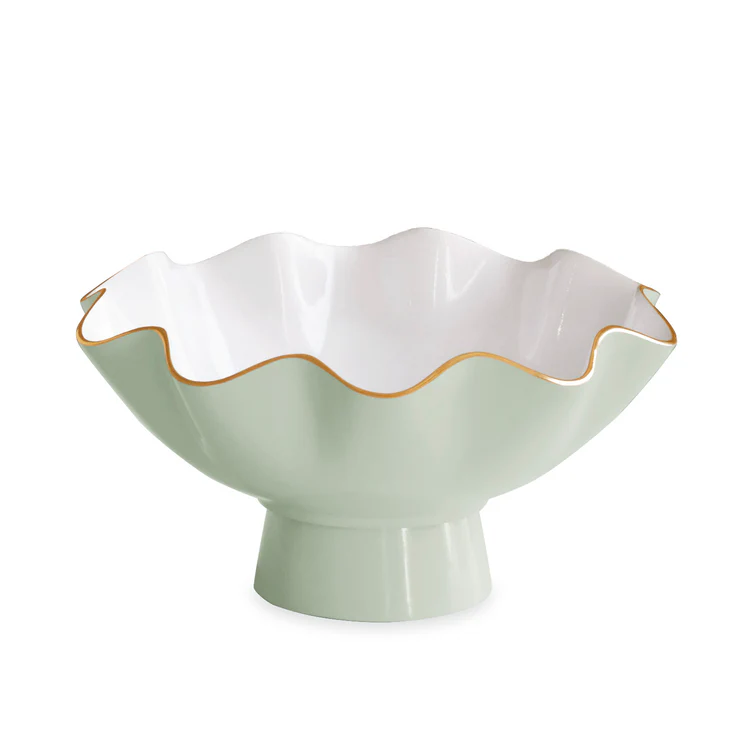 ENCANTO Carola Small Pedestal (Pistachio and White)