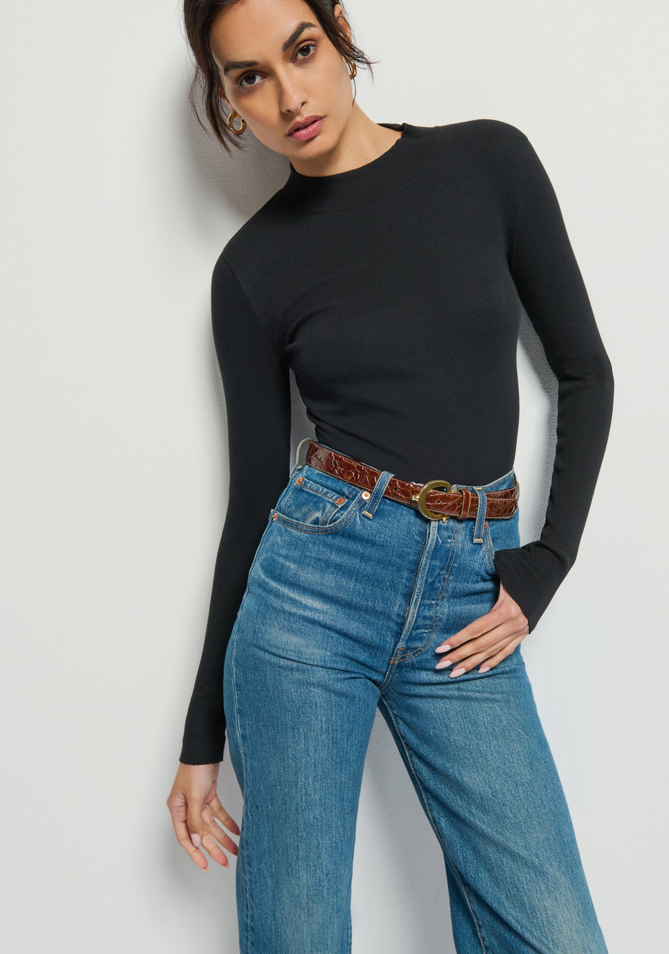 Gina Slim Mock Neck