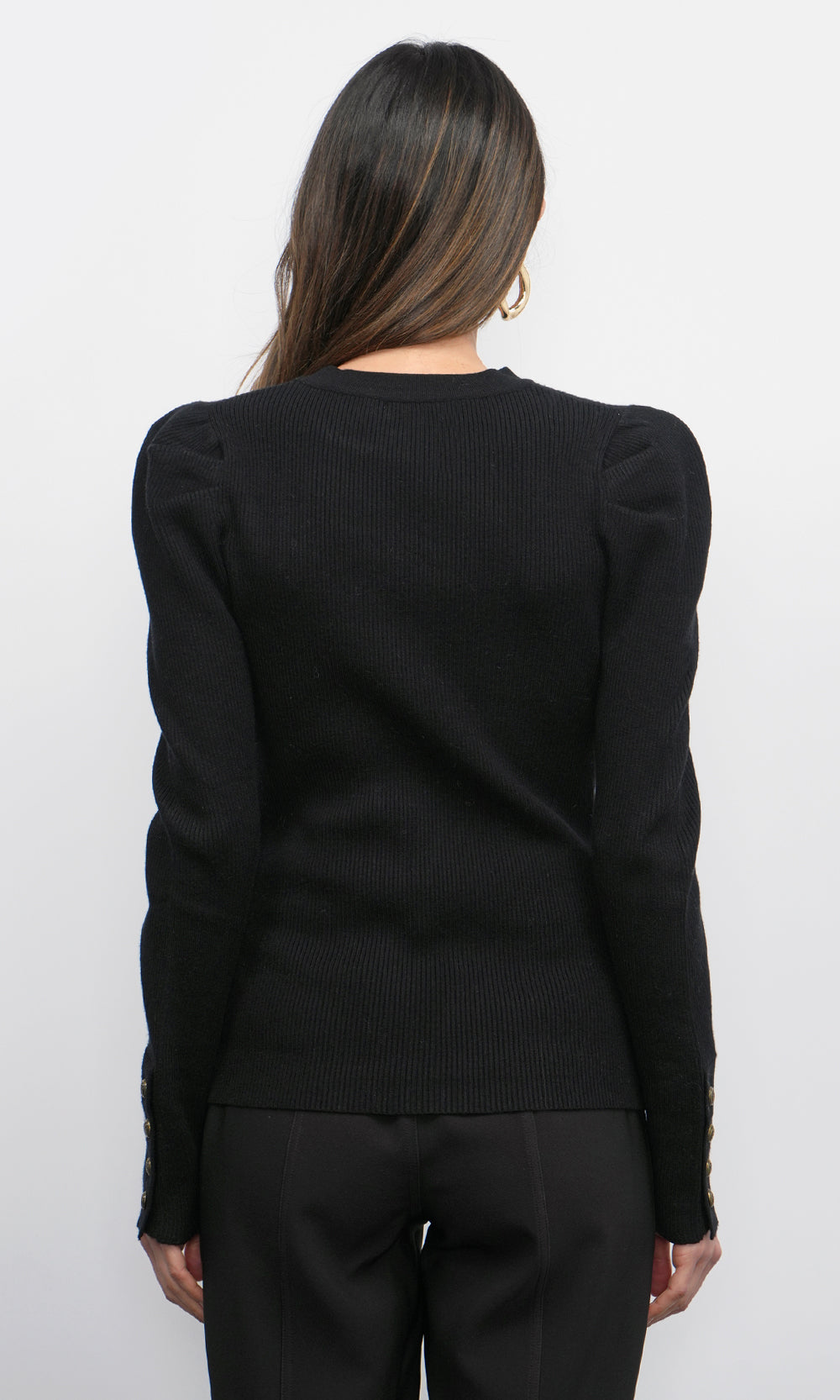 Dani Button Puff Top