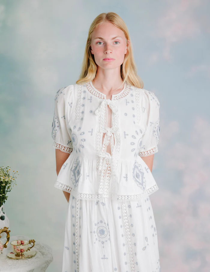Roseanna Top - Forget Me Knot