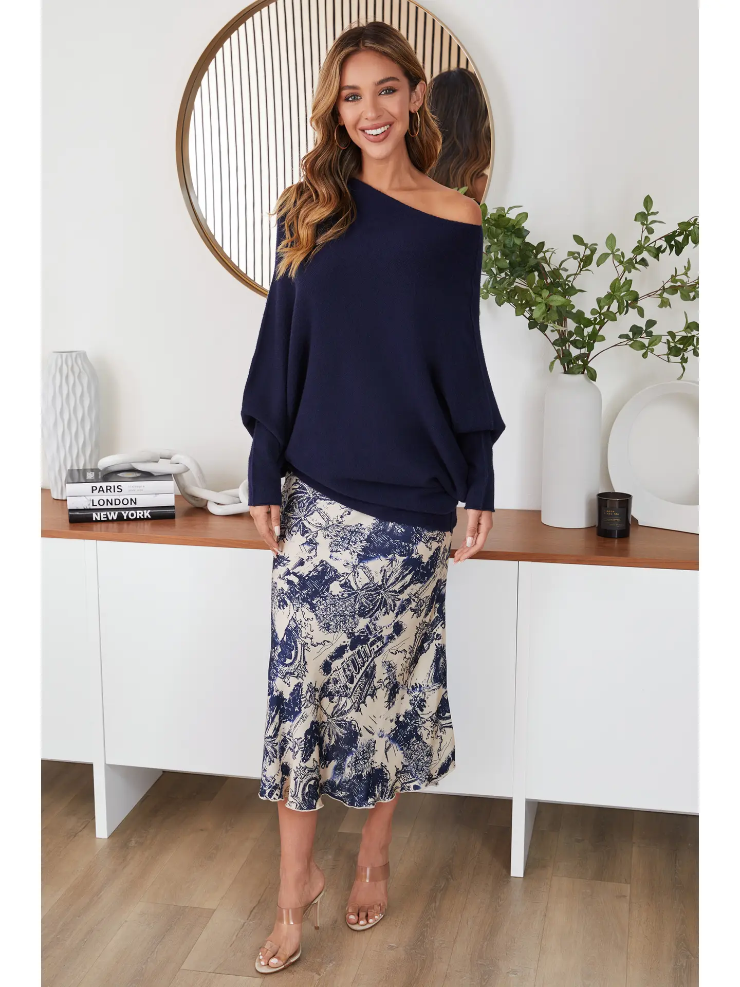 Tropical Silky Maxi Skirt