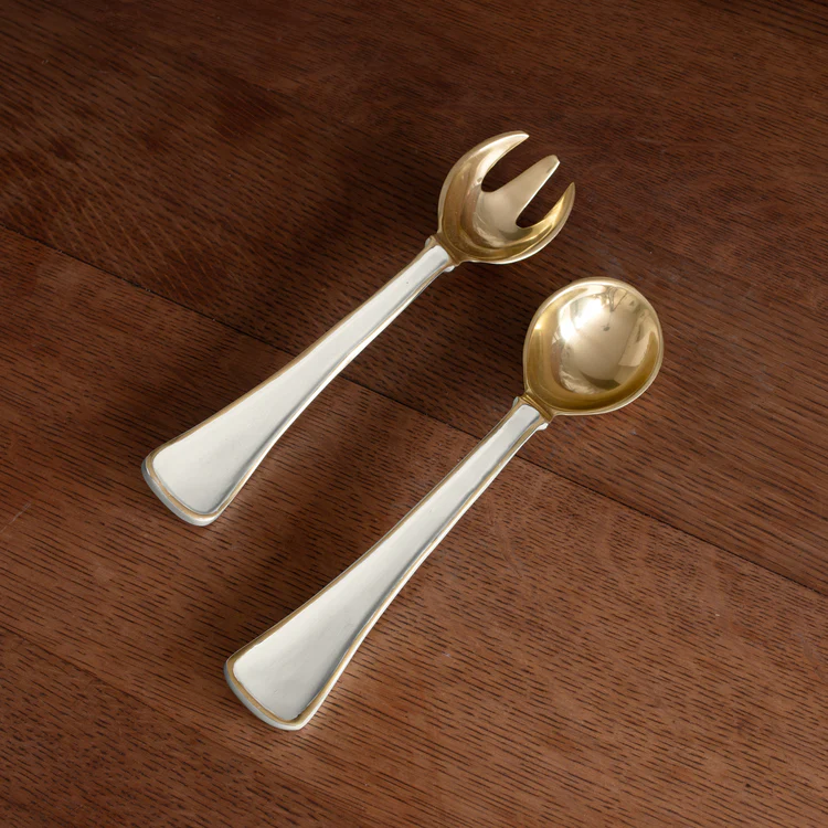 Encanto Soho Salad Servers (Cream)