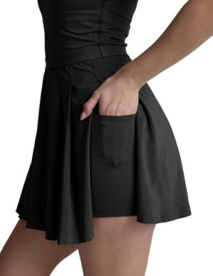 Score Pleated Dress