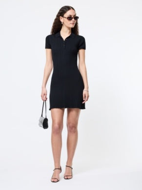 Crinkle Knit Mini Dress