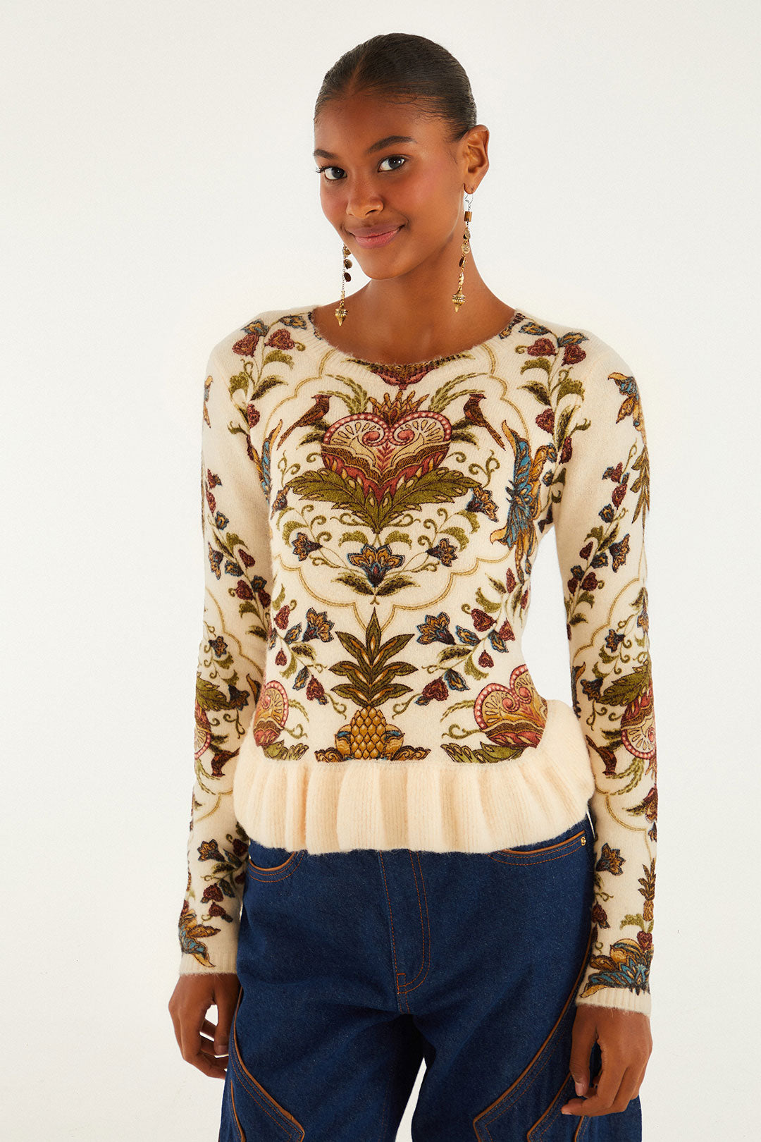Majestic Hearts knit Top