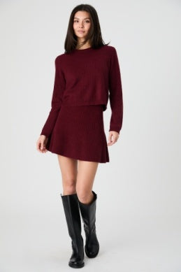 Vhari Knit Mini Skirt