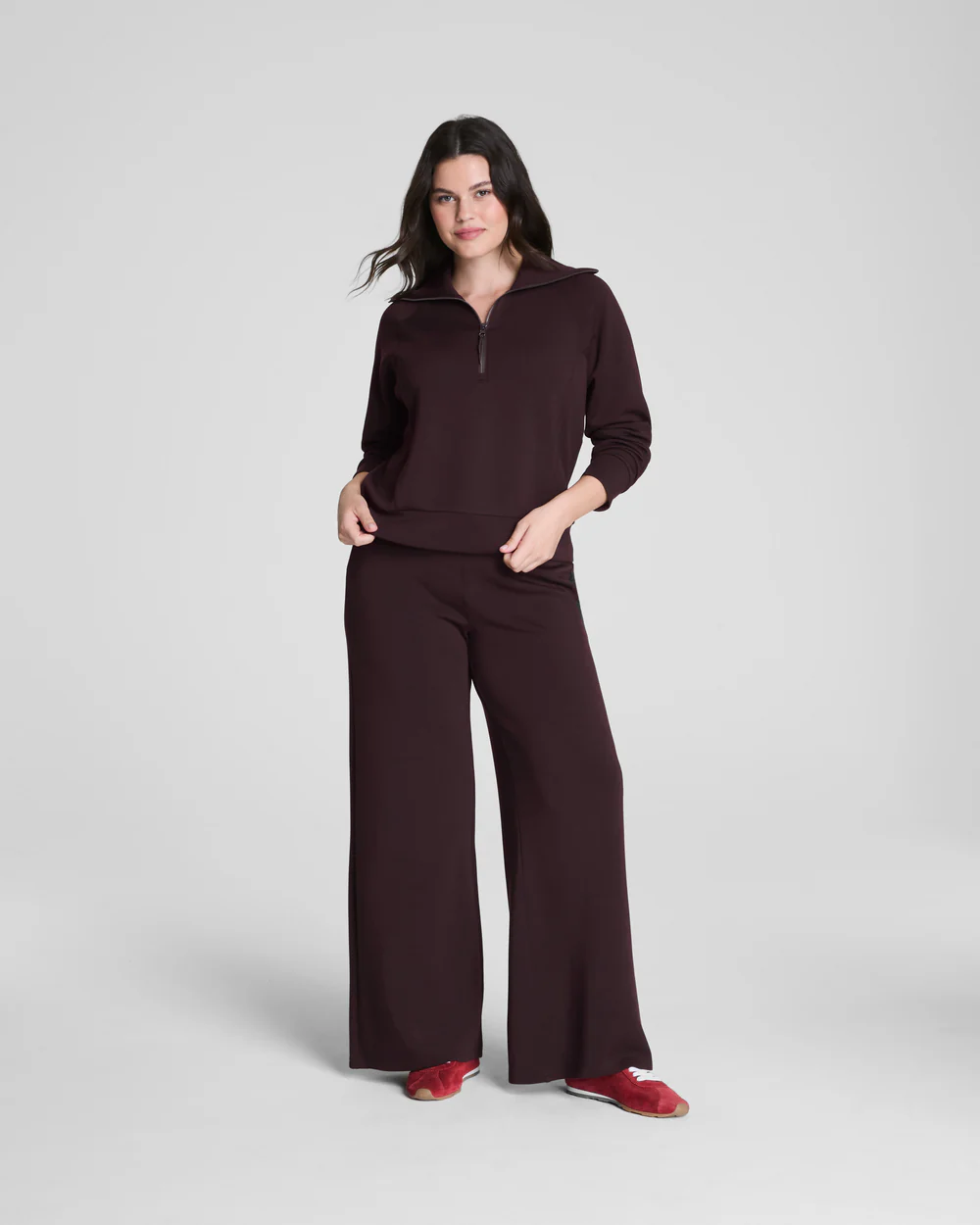 Spanx AE Wide Leg Pant - Truffle Brown