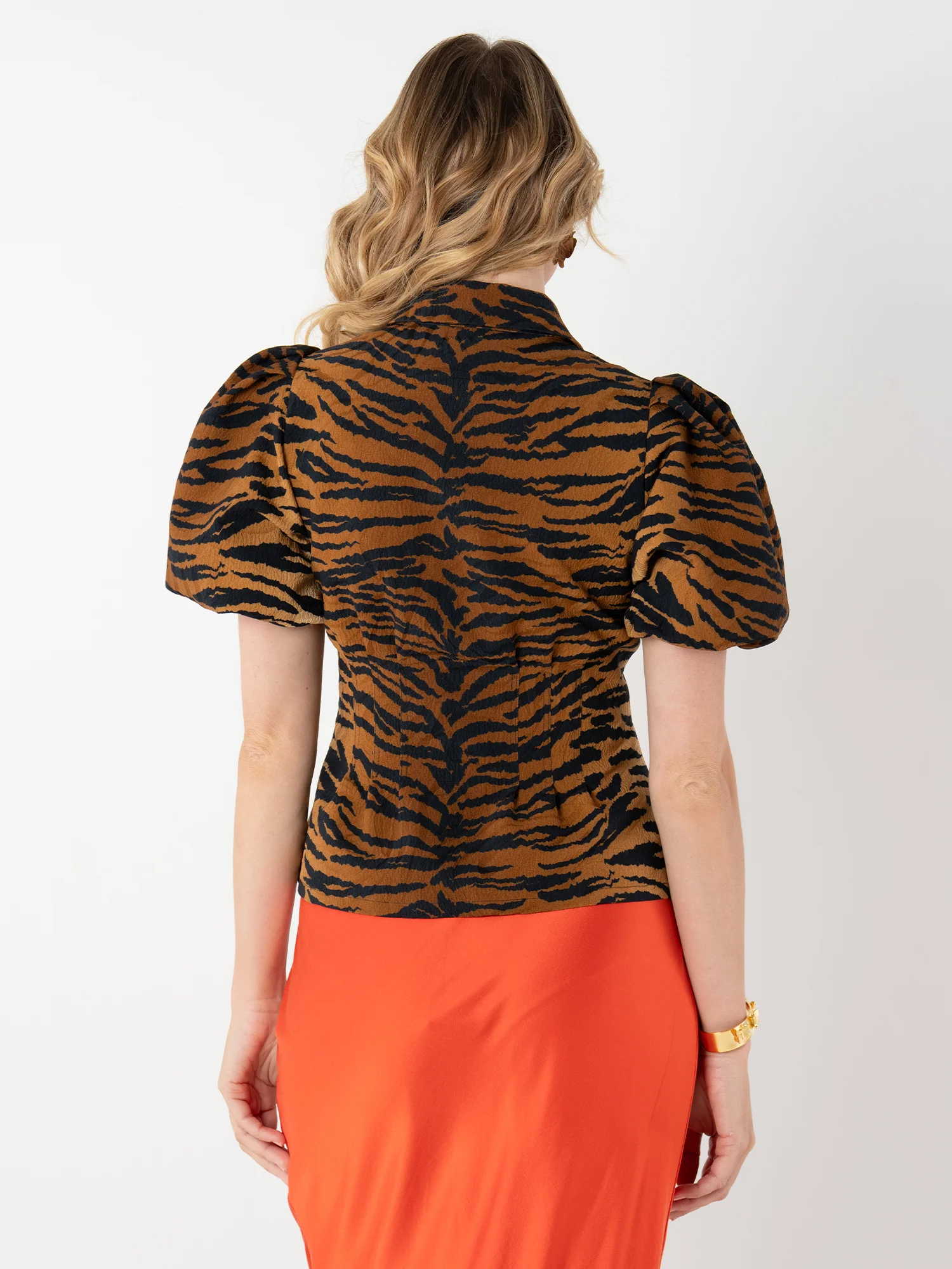 Britt Top - Tiger Jaquard