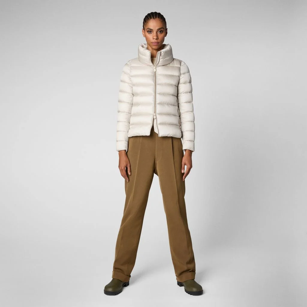 Elsie Puffer Jacket - Rainy Beige