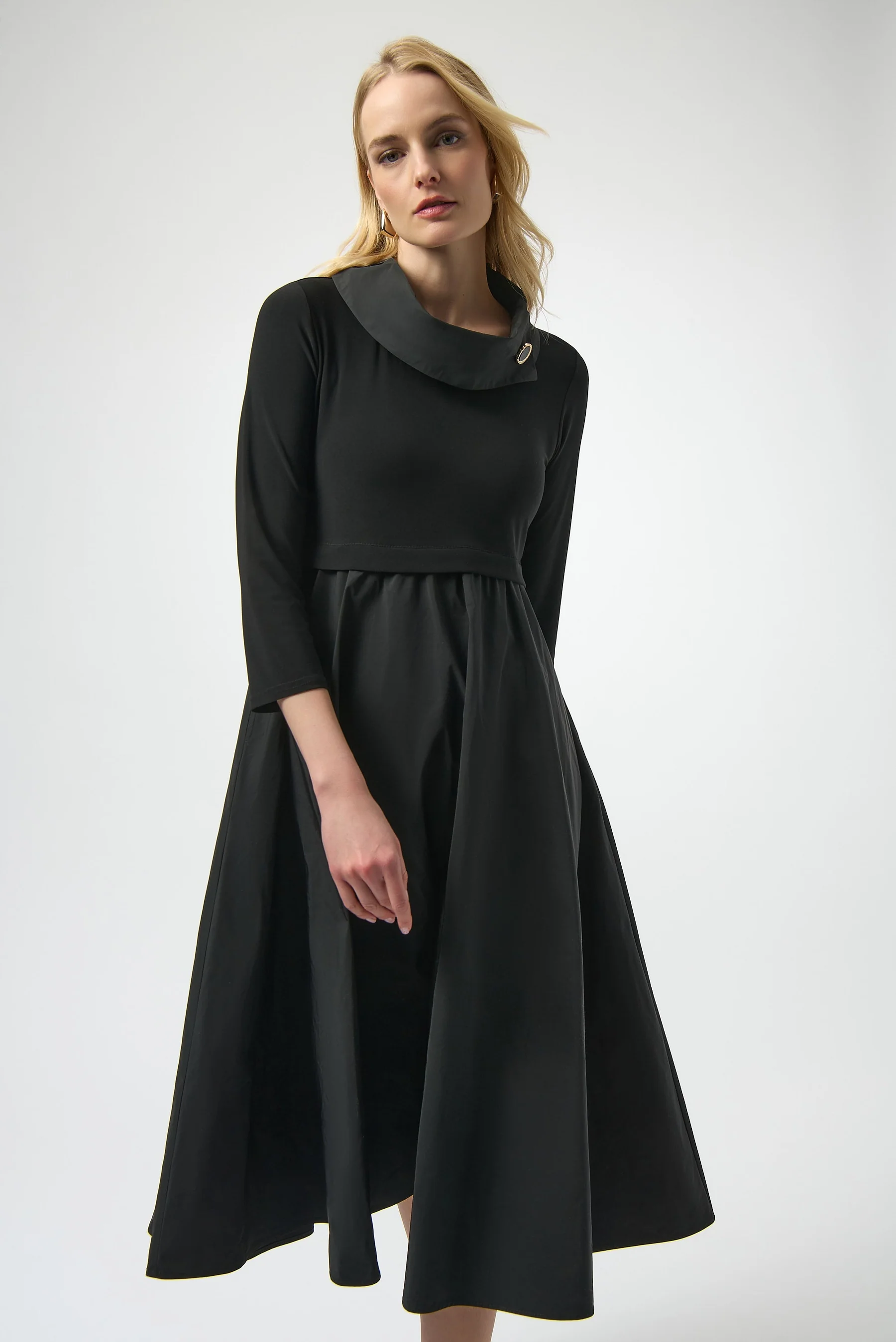 Black Fit and Flare Dress