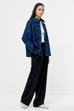 Archie Denim Crop Shirt