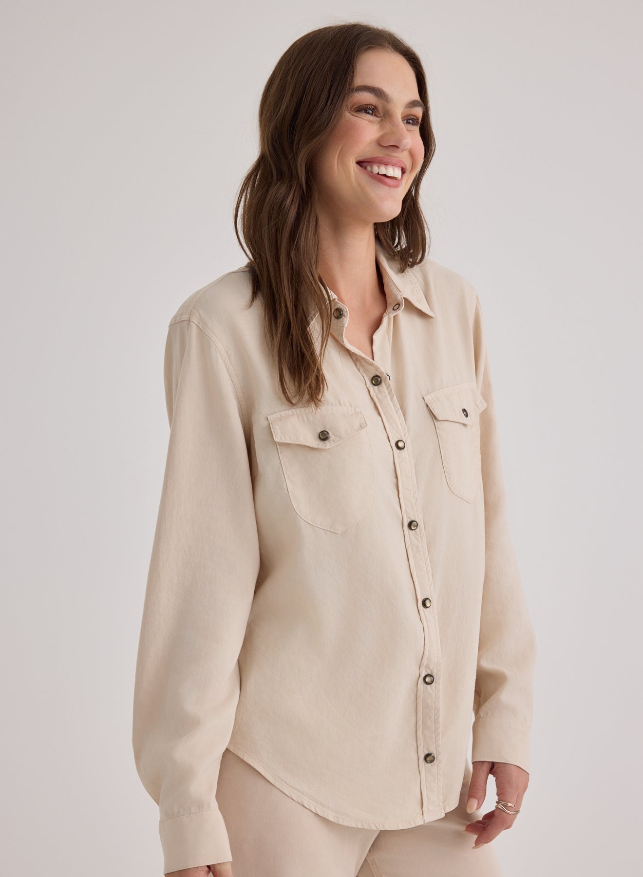 Western Shirt - Moonstone