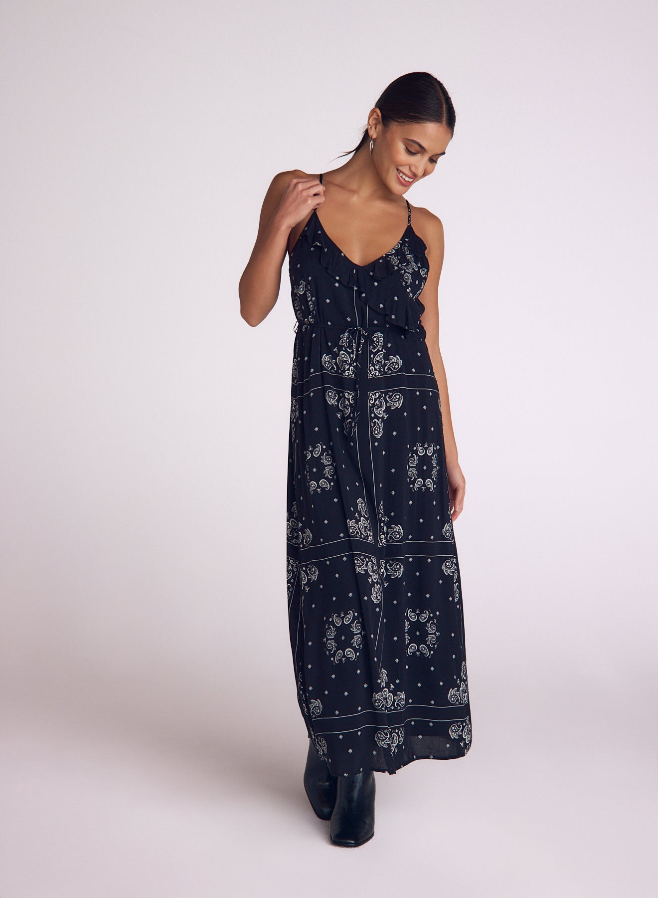 Cami Midi Dress - Bandana Print
