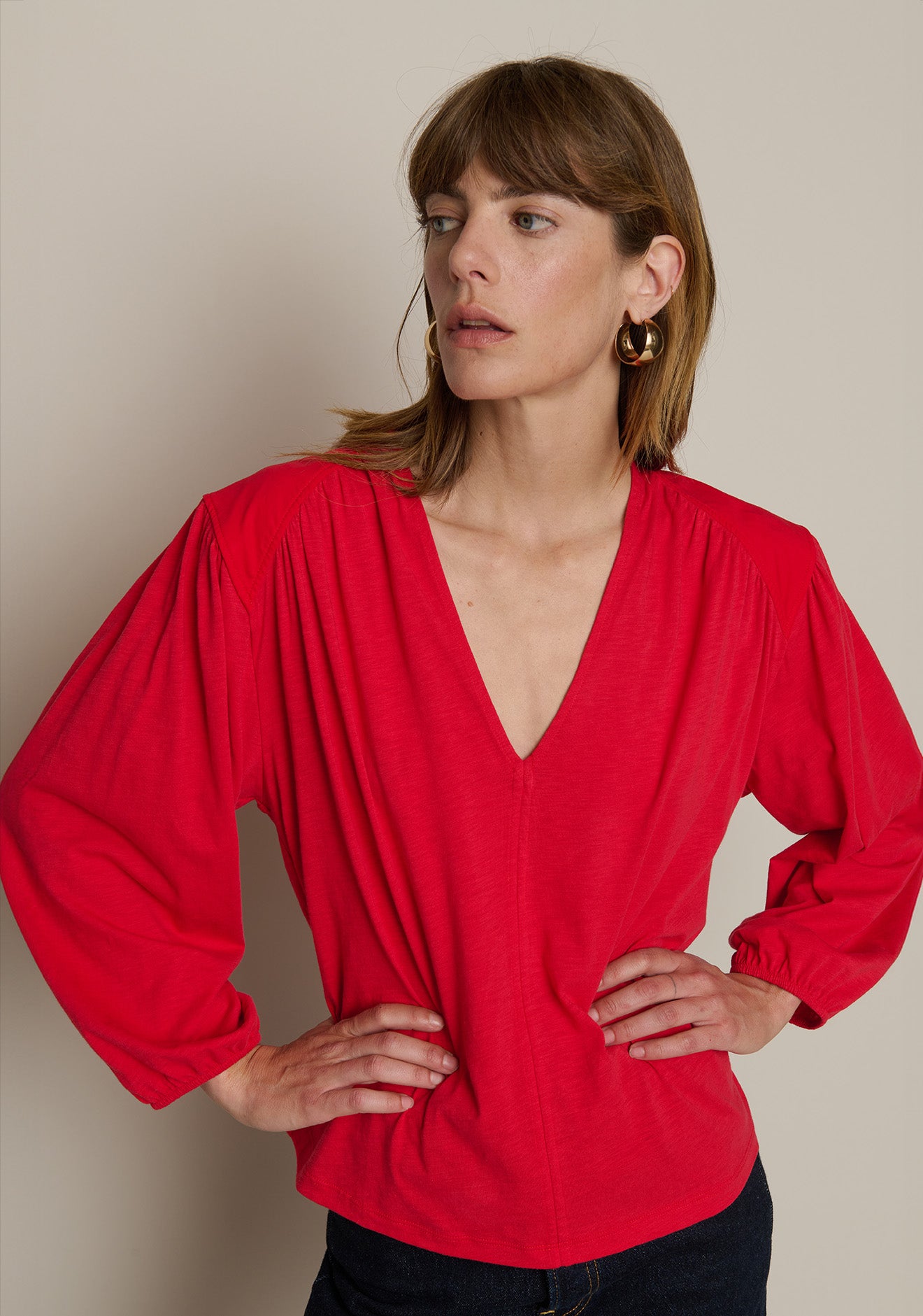 Twyla Long Sleeve-Tango