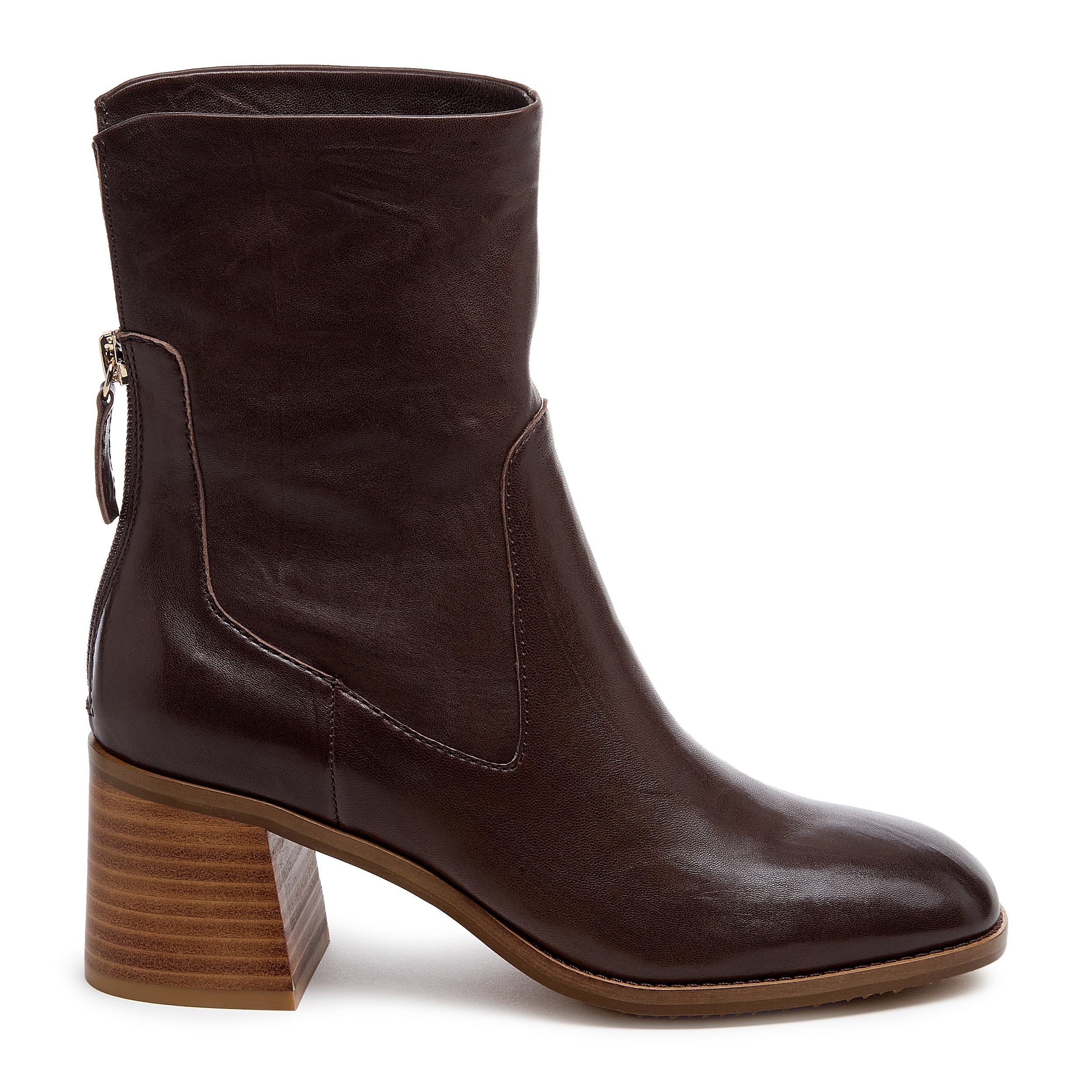 Island Cacoa Leather Booties