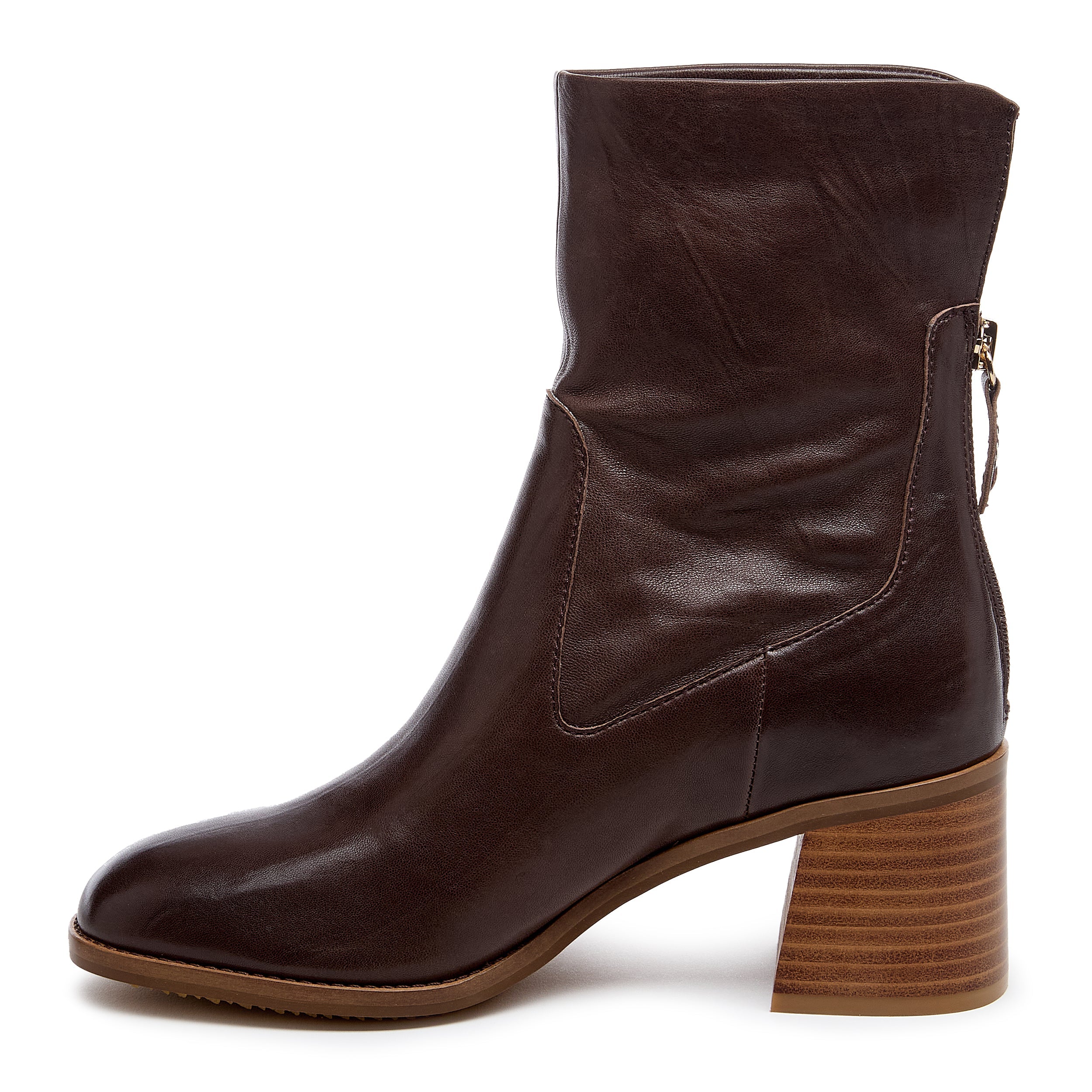 Island Cacoa Leather Booties
